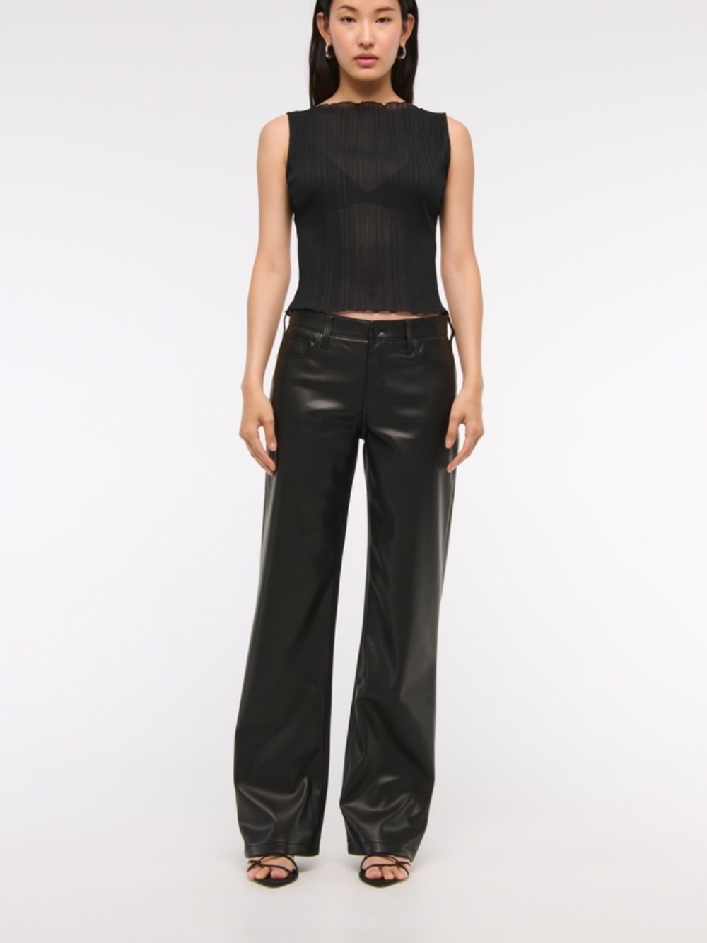 A&F Vegan Leather Pant